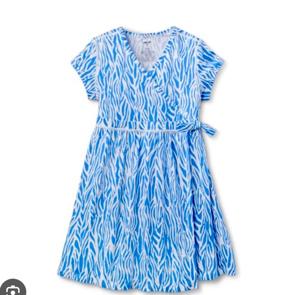 DVF for Target Kids' Adaptive Short Sleeve Sea Twig Dress